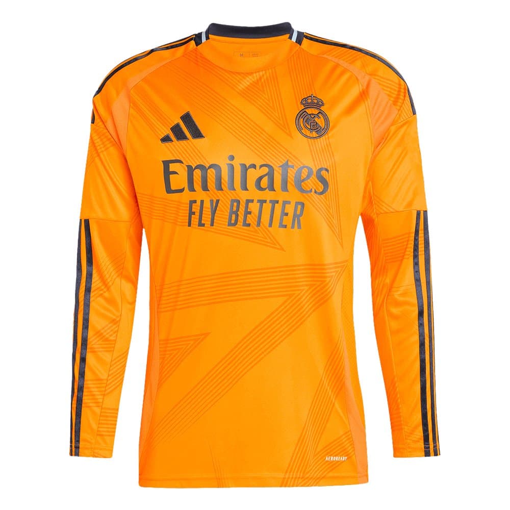 Men's Real Madrid Away Long Sleeve Jersey 2024/25