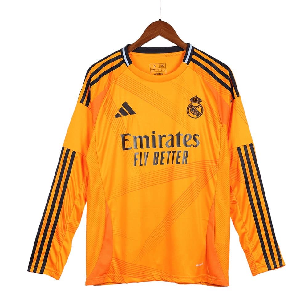 Men's Real Madrid Away Long Sleeve Jersey 2024/25