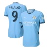 Men's HAALAND #9 Manchester City Home Authentic Jersey - UCL 2024/25