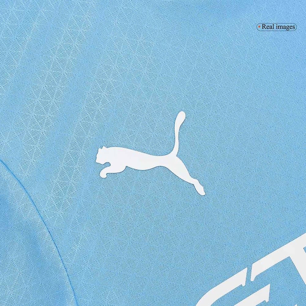 Men's HAALAND #9 Manchester City Home Authentic Jersey - UCL 2024/25