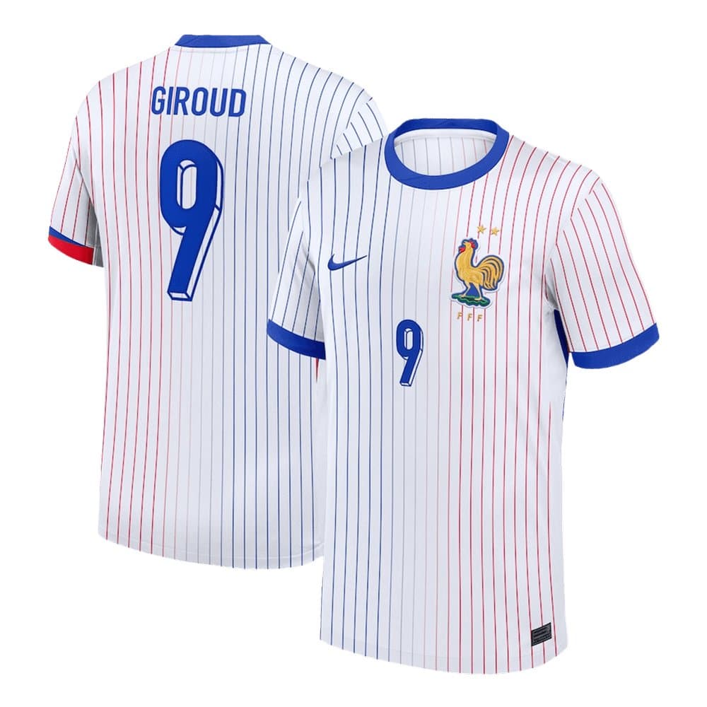 Men's GIROUD #9 France Away Replica Soccer Jersey EURO 2024 Men's GIROUD #9 France Away Replica Soccer Jersey EURO 2024