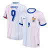 Men's GIROUD #9 France Away Replica Soccer Jersey EURO 2024 Men's GIROUD #9 France Away Replica Soccer Jersey EURO 2024