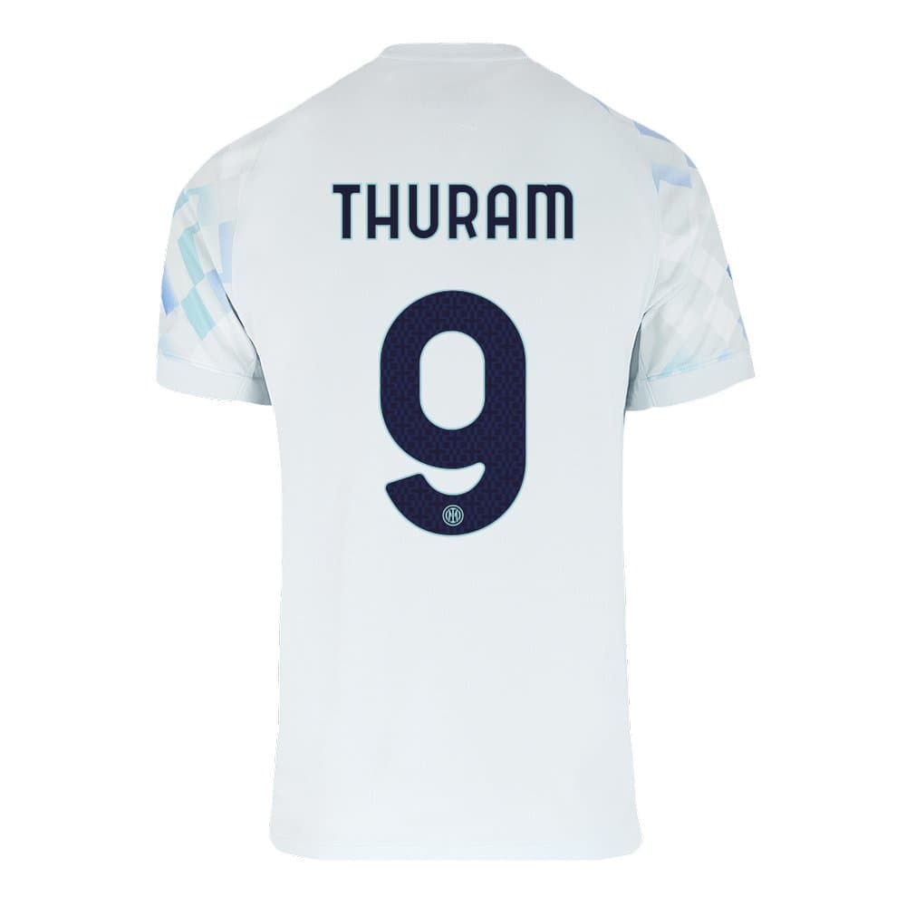 Men's THURAM #9 Inter Milan Away Replica Soccer Jersey 2025/26