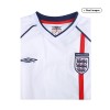 Men's BECKHAM #7 England Home Retro Soccer Jersey 2002