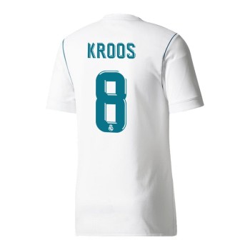 Men's KROOS #8 Real Madrid Home Retro Soccer Jersey 2017/18 Men's KROOS #8 Real Madrid Home Retro Soccer Jersey 2017/18
