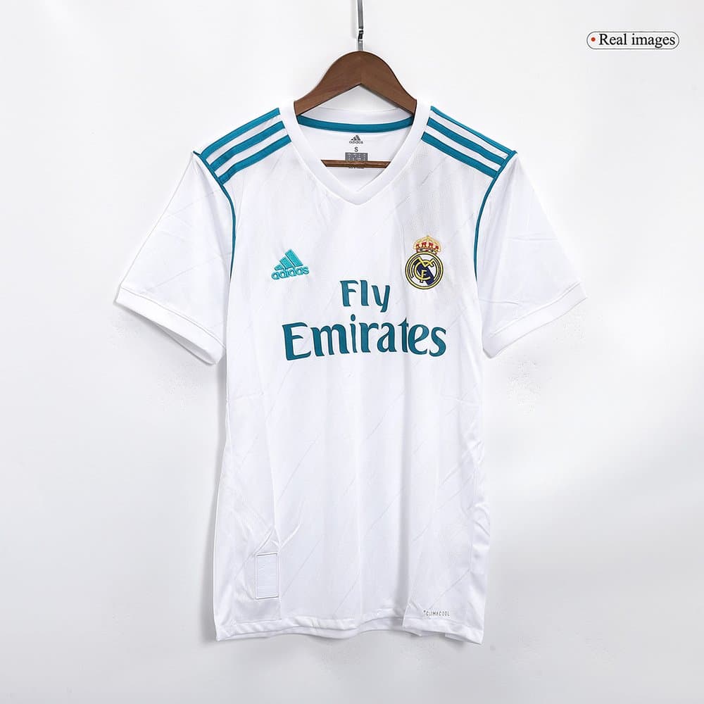 Men's KROOS #8 Real Madrid Home Retro Soccer Jersey 2017/18
