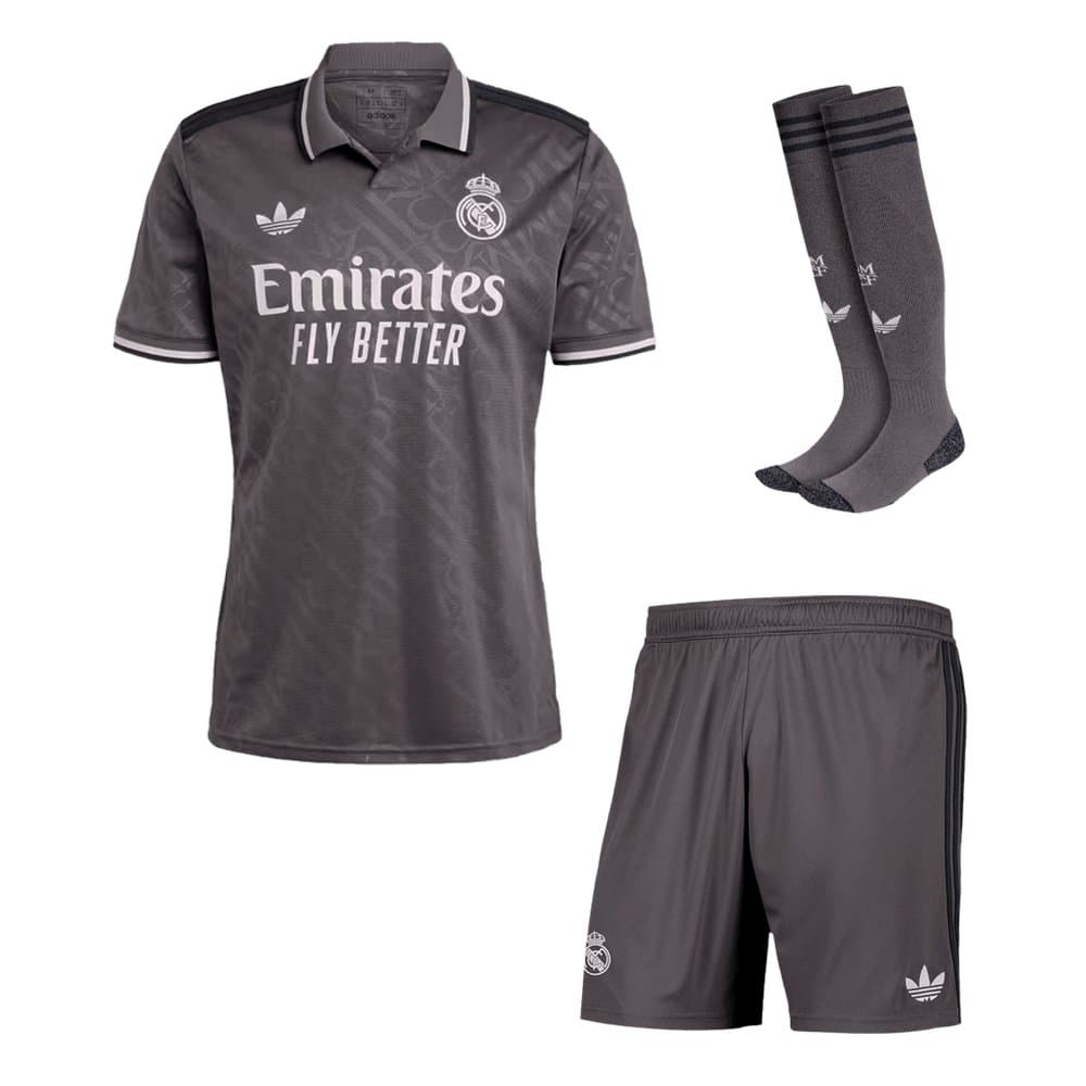 Men's Real Madrid Third Away Jersey Full Kit 2024/25