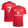 Men's MOUNT #7 Manchester United Home Authentic Soccer Jersey 2024/25 Men's MOUNT #7 Manchester United Home Authentic Soccer Jersey 2024/25