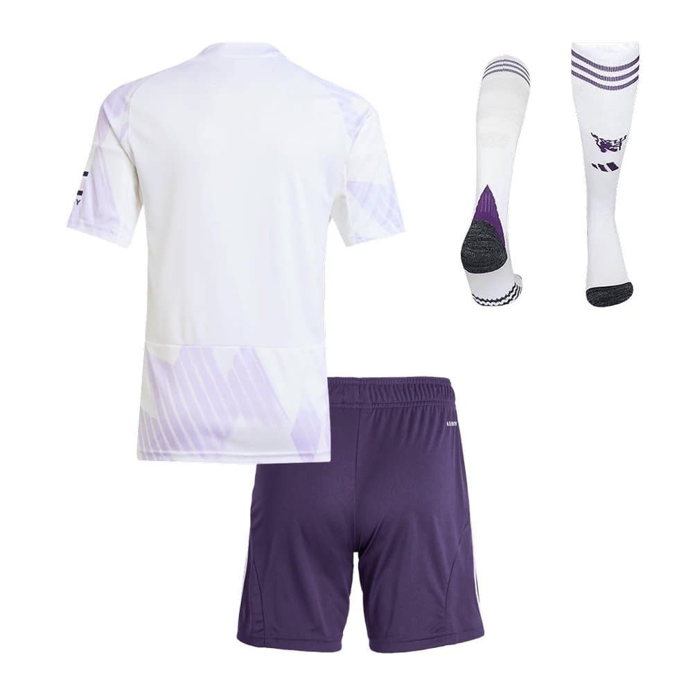 Kid's Manchester United Away Soccer Jersey Full Kit 2025/26