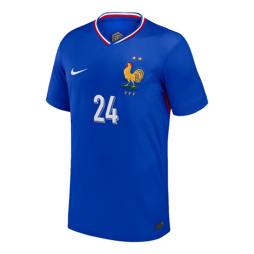 Men's DOUE #24 France Home Replica Soccer Jersey 2024 Men's DOUE #24 France Home Replica Soccer Jersey 2024