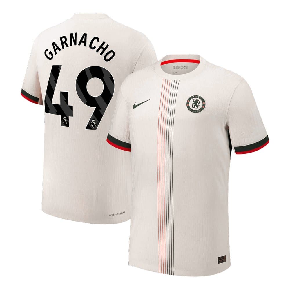 Men's GARNACHO #49 Chelsea Away Authentic Jersey 2025/26