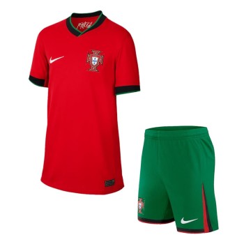 Kid's Portugal Home Soccer Jersey Kit EURO 2024 Kid's Portugal Home Soccer Jersey Kit EURO 2024