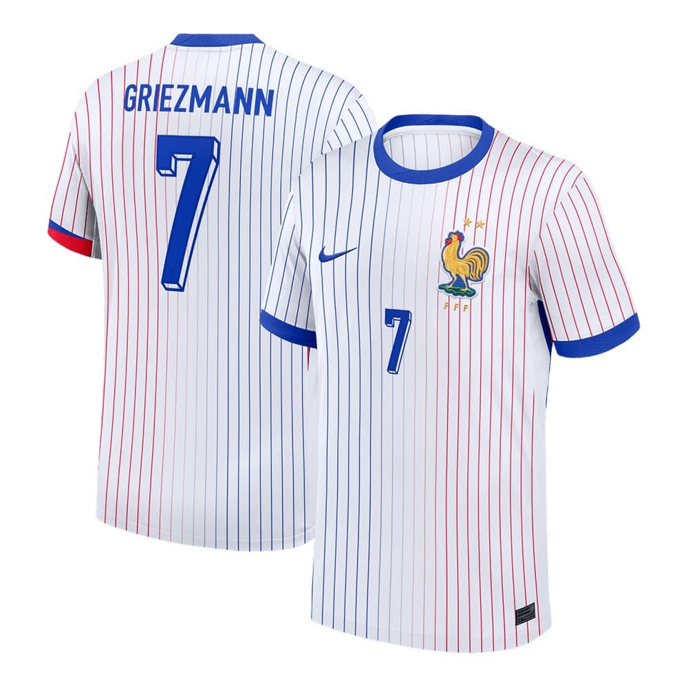 Men's GRIEZMANN #7 France Away Replica Soccer Jersey 2024