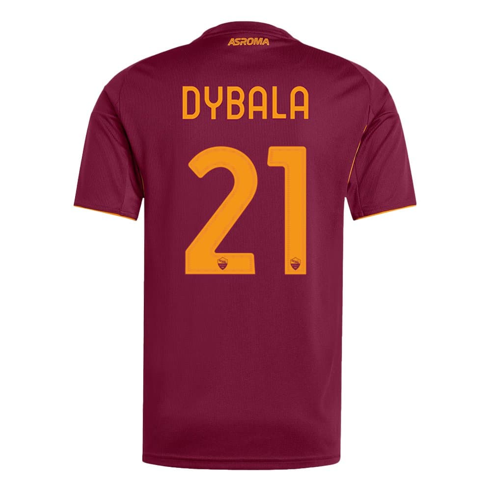 Men's DYBALA #21 Roma Home Replica Soccer Jersey 2025/26