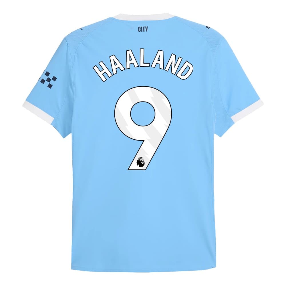 Men's HAALAND #9 Manchester City Home Authentic Jersey 2025/26 Men's HAALAND #9 Manchester City Home Authentic Jersey 2025/26