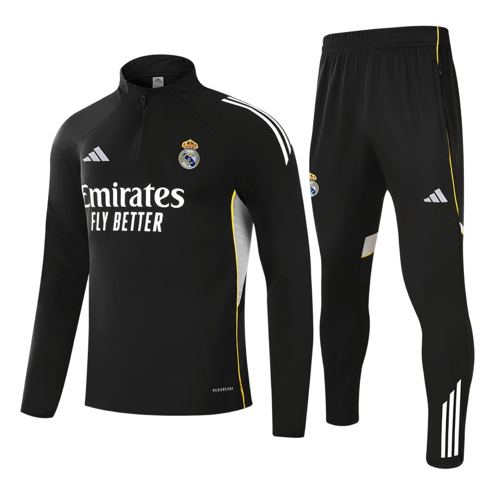 Kid's Real Madrid 1/4 Zip Tracksuit 2025/26 Kid's Real Madrid 1/4 Zip Tracksuit 2025/26
