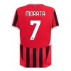 Men's MORATA #7 AC Milan Home Authentic Soccer Jersey 2024/25