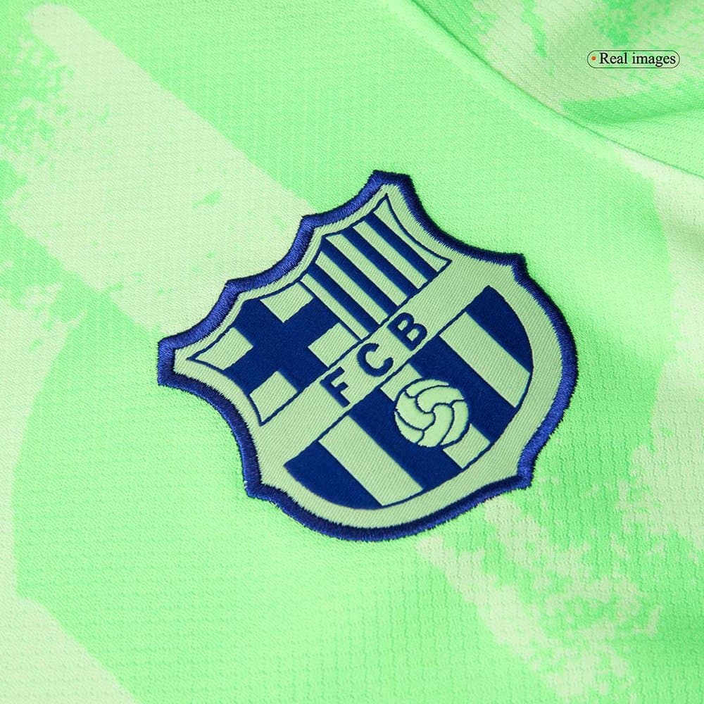 Men's LAMINE YAMAL #19 Barcelona Third Away Replica Soccer Jersey - UCL Spotify Logo Without Text 2024/25