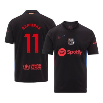 Men's RAPHINHA #11 Barcelona Away Replica Soccer Jersey 2024/25
