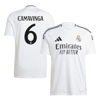 Men's CAMAVINGA #6 Real Madrid Home Replica Soccer Jersey 2024/25