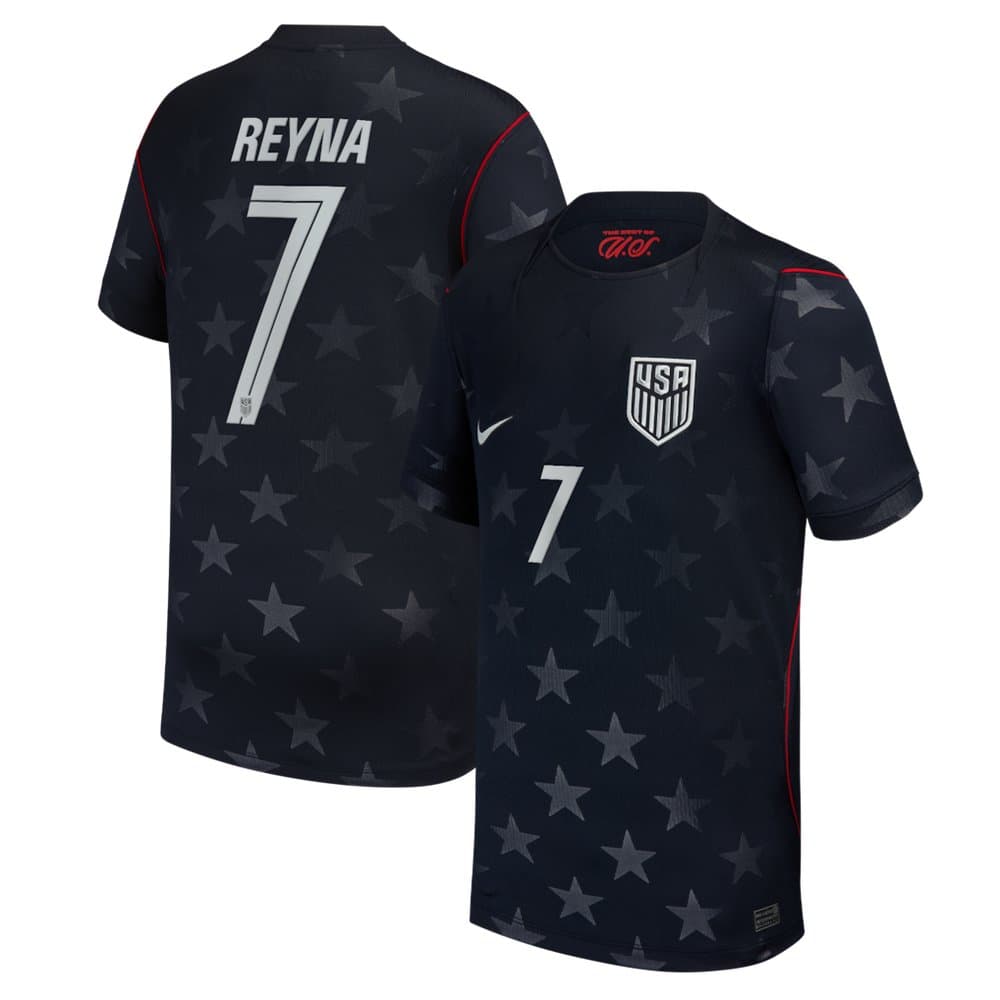 Kid's Giovanni Reyna #7 USA Away Stadium Replica Jersey World Cup 2026 Kid's Giovanni Reyna #7 USA Away Stadium Replica Jersey World Cup 2026