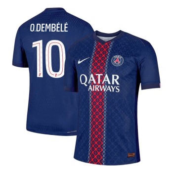 Men's O.DEMBÉLÉ #10 PSG Home Authentic Jersey 2025/26 Men's O.DEMBÉLÉ #10 PSG Home Authentic Jersey 2025/26