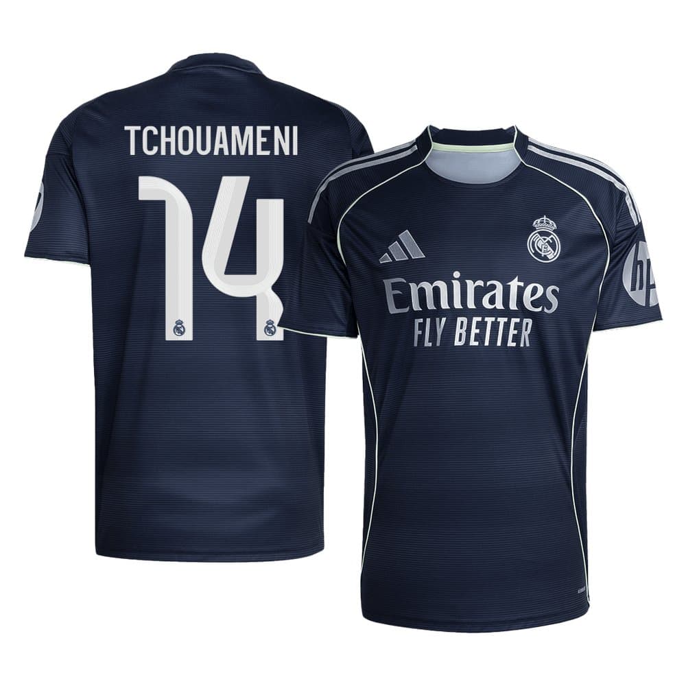 Men's TCHOUAMENI #14 Real Madrid Away Replica Soccer Jersey 2025/26
