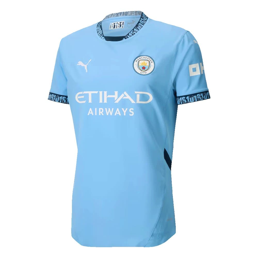Men's DE BRUYNE #17 Manchester City Home Authentic Jersey 2024/25