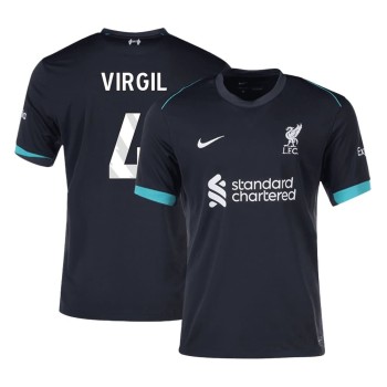 Men's VIRGIL #4 Liverpool Away Replica Soccer Jersey 2024/25