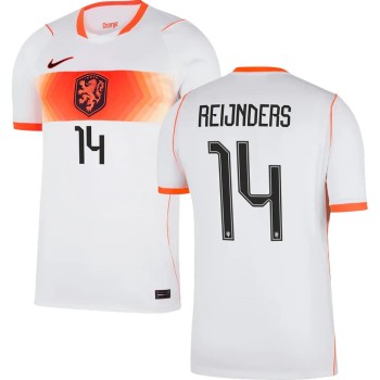 Men's REIJNDERS #14 Netherlands Away Replica Jersey World Cup 2026