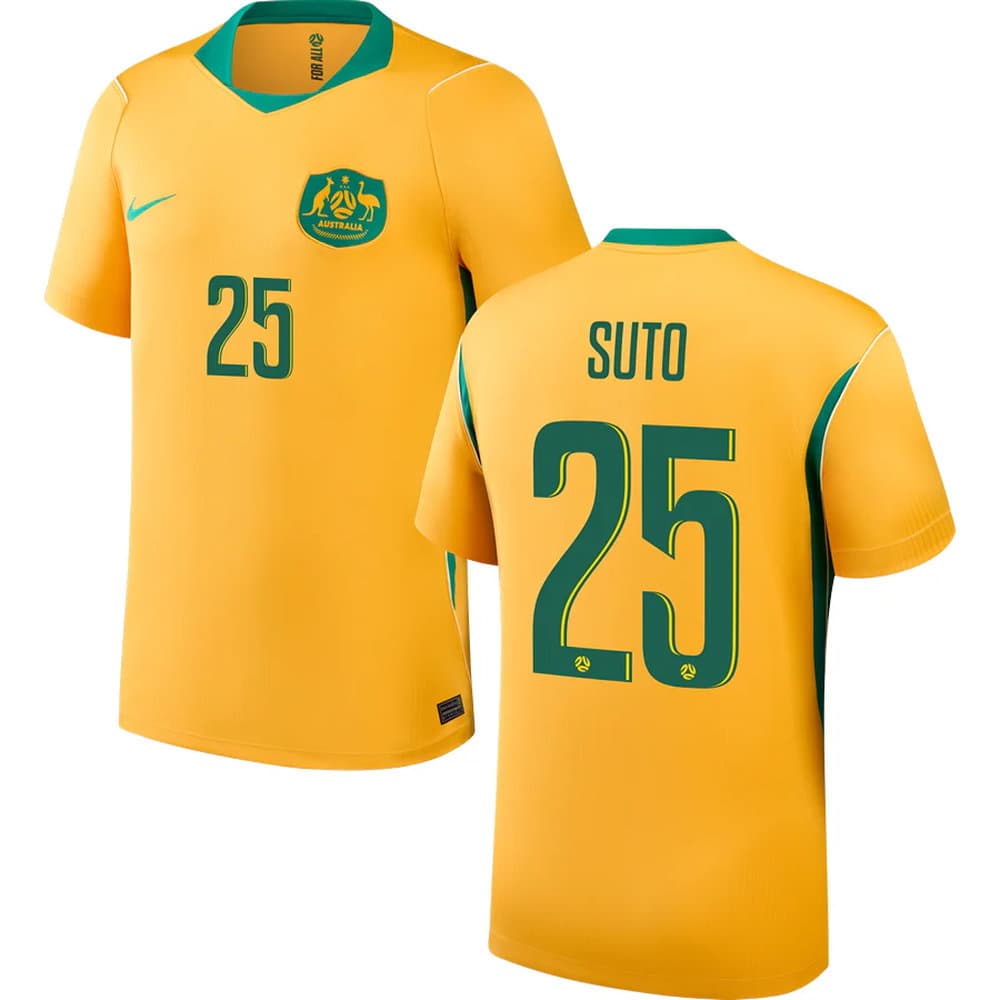 Kid's SUTO #25 Australia Home Replica Jersey World Cup 2026 Kid's SUTO #25 Australia Home Replica Jersey World Cup 2026
