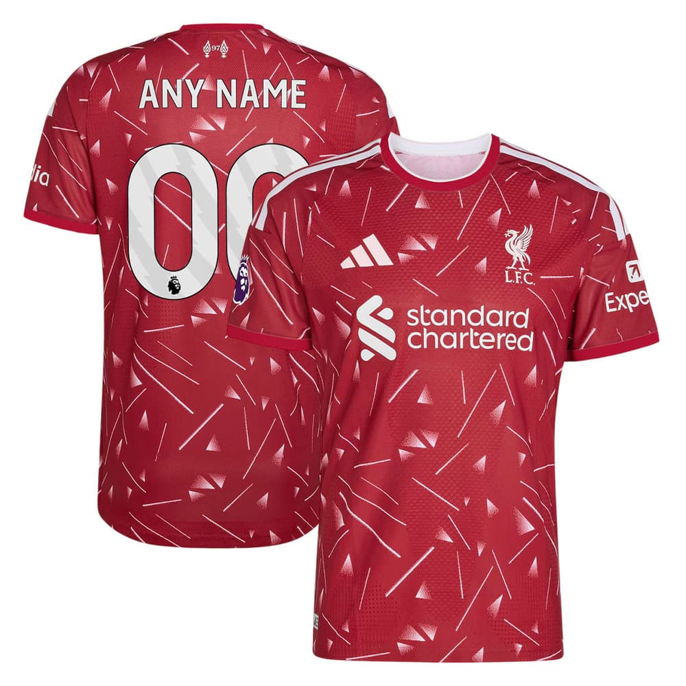 Kid's Liverpool Home On-Field Authentic Sponsor Patch Custom Jersey 2026/27 Kid's Liverpool Home On-Field Authentic Sponsor Patch Custom Jersey 2026/27
