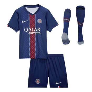 Kid's PSG Home Soccer Jersey Full Kit 2025/26