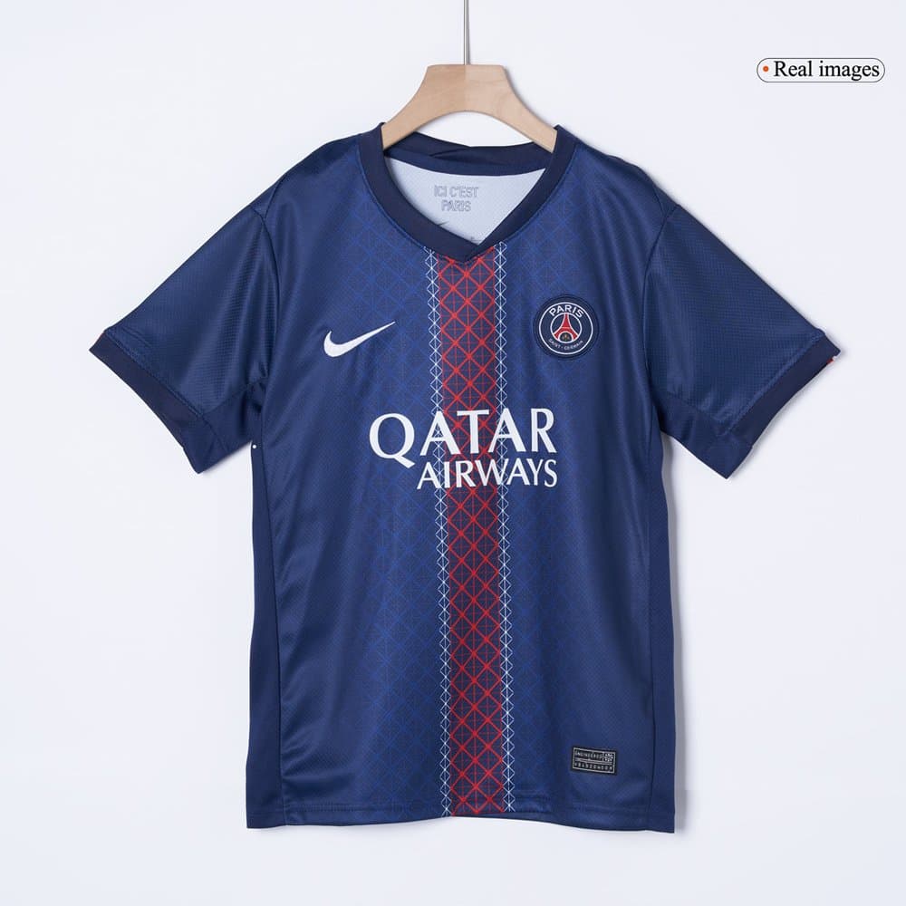 Kid's PSG Home Soccer Jersey Full Kit 2025/26 Kid's PSG Home Soccer Jersey Full Kit 2025/26