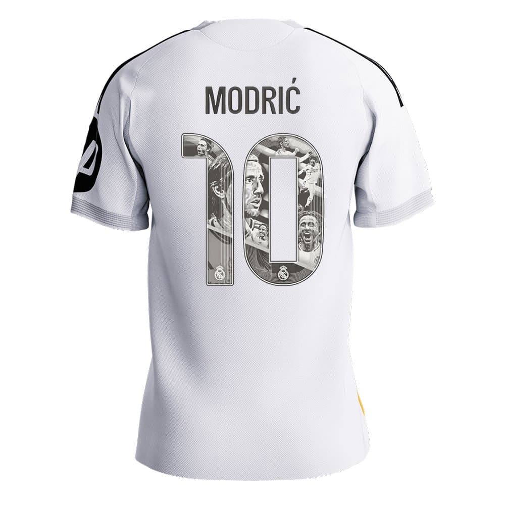Men's MODRIĆ Special #10 Real Madrid Home Authentic Soccer Jersey 2025/26 Men's MODRIĆ Special #10 Real Madrid Home Authentic Soccer Jersey 2025/26