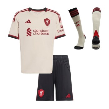 Kid's Liverpool Away Soccer Jersey Full Kit 2025/26 Kid's Liverpool Away Soccer Jersey Full Kit 2025/26