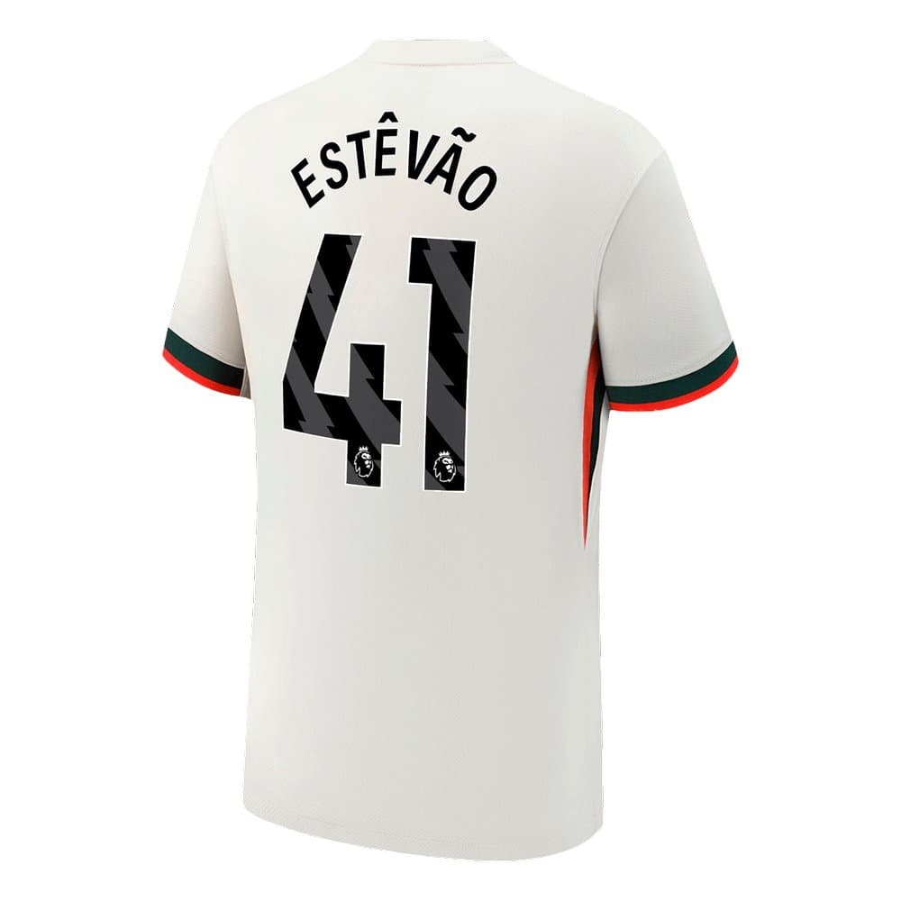 Men's ESTÊVÃO #41 Chelsea Away Replica Soccer Jersey 2025/26