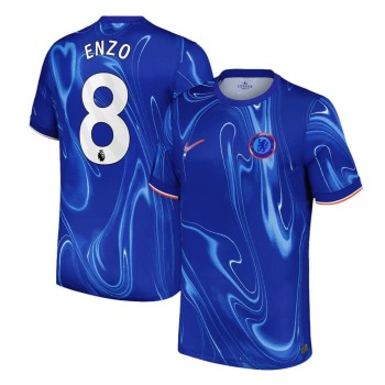 Men's ENZO #8 Chelsea Home Replica Soccer Jersey 2024/25