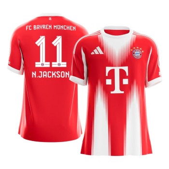Men's N.JACKSON #11 Bayern Munich Home Replica Soccer Jersey 2025/26 Men's N.JACKSON #11 Bayern Munich Home Replica Soccer Jersey 2025/26