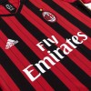 Men's AC Milan Home Long Sleeve Retro Soccer Jersey 2013/14 Men's AC Milan Home Long Sleeve Retro Soccer Jersey 2013/14