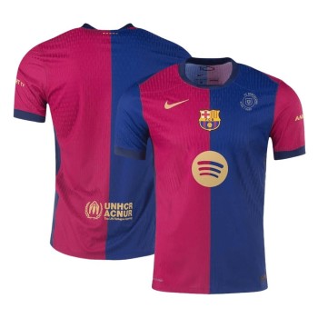 Men's Barcelona Home Authentic Soccer Jersey - 125th Anniversary(Spotify Logo Without Text) 2024/25 Men's Barcelona Home Authentic Soccer Jersey - 125th Anniversary(Spotify Logo Without Text) 2024/25