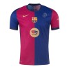 Men's Barcelona Home Authentic Soccer Jersey - 125th Anniversary(Spotify Logo Without Text) 2024/25