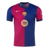 Men's Barcelona Home Authentic Soccer Jersey - 125th Anniversary(Spotify Logo Without Text) 2024/25