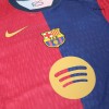 Men's Barcelona Home Authentic Soccer Jersey - 125th Anniversary(Spotify Logo Without Text) 2024/25
