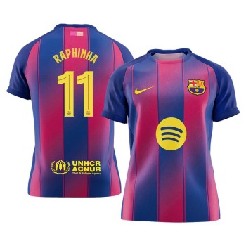 Men's RAPHINHA #11 Barcelona Home Replica Soccer Jersey -UCL 2025/26