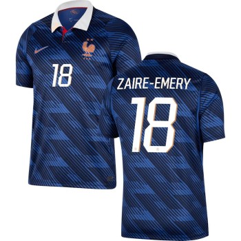 Kid's ZAIRE-EMERY #18 France Home Replica Jersey World Cup 2026 Kid's ZAIRE-EMERY #18 France Home Replica Jersey World Cup 2026