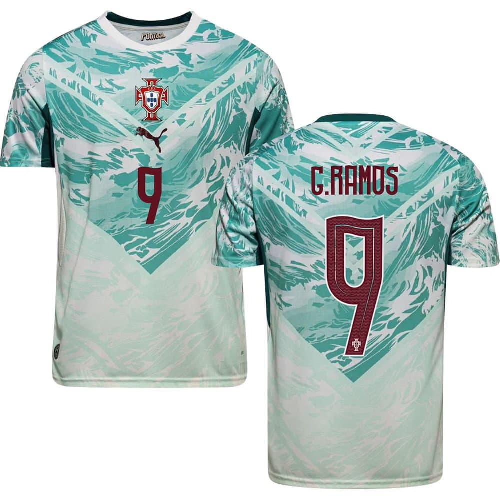 Men's G.RAMOS #9 Portugal Away Replica Jersey World Cup 2026
