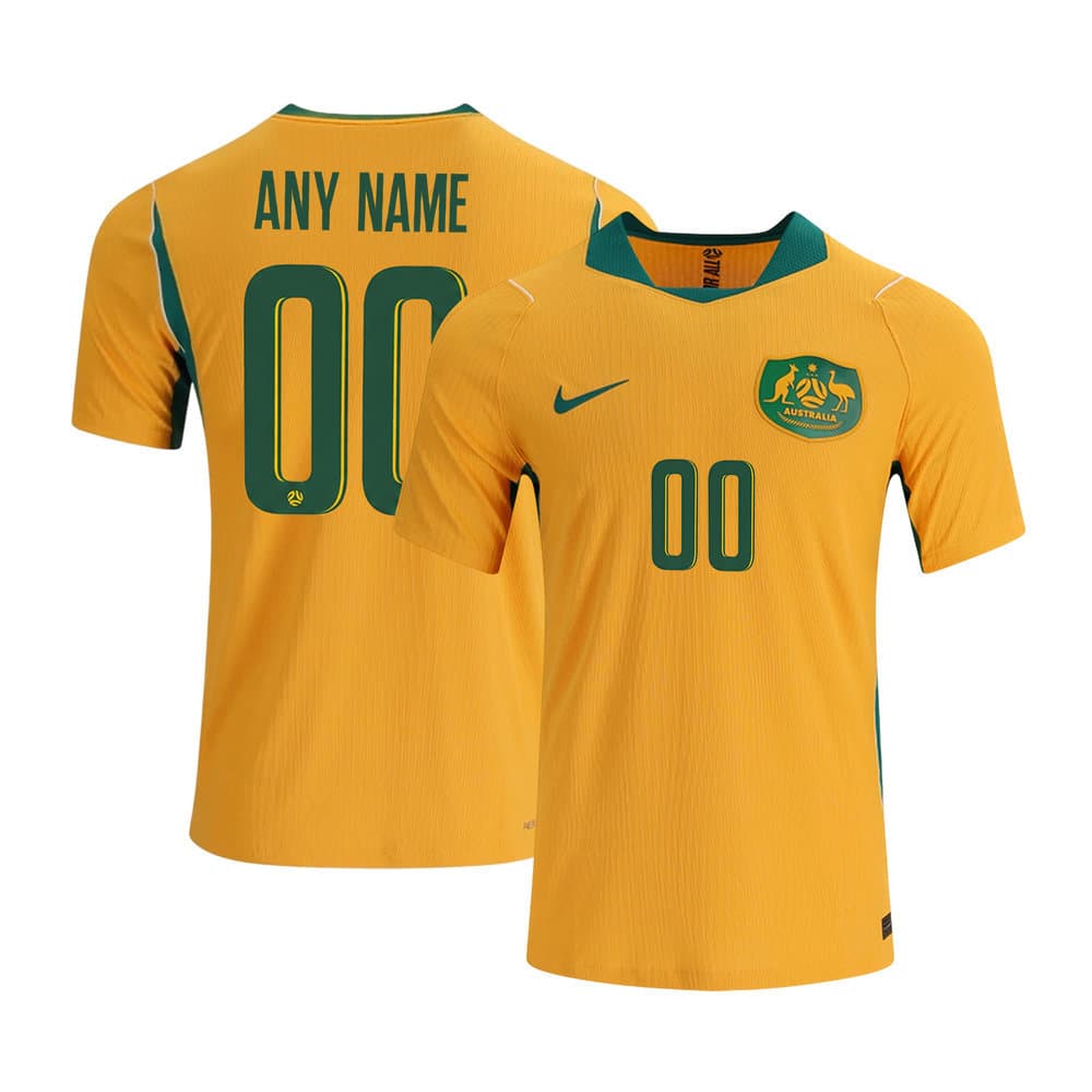 Kid's Australia Home Authentic Custom Jersey World Cup 2026