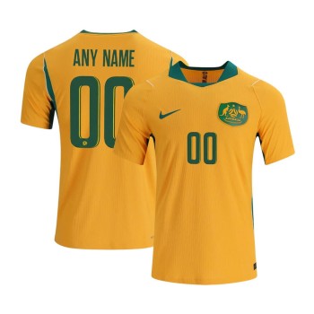 Kid's Australia Home Authentic Custom Jersey World Cup 2026 Kid's Australia Home Authentic Custom Jersey World Cup 2026