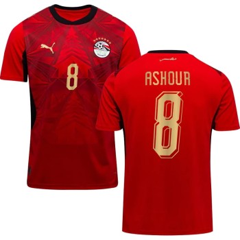 Men's ASHOUR #8 Egypt Home Replica Jersey World Cup 2026